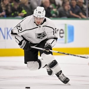 Los Angeles Kings' Kevin Fiala plays during an NHL hockey game