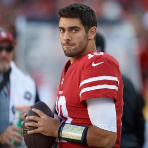 San Francisco 49ers quarterback Jimmy Garoppolo