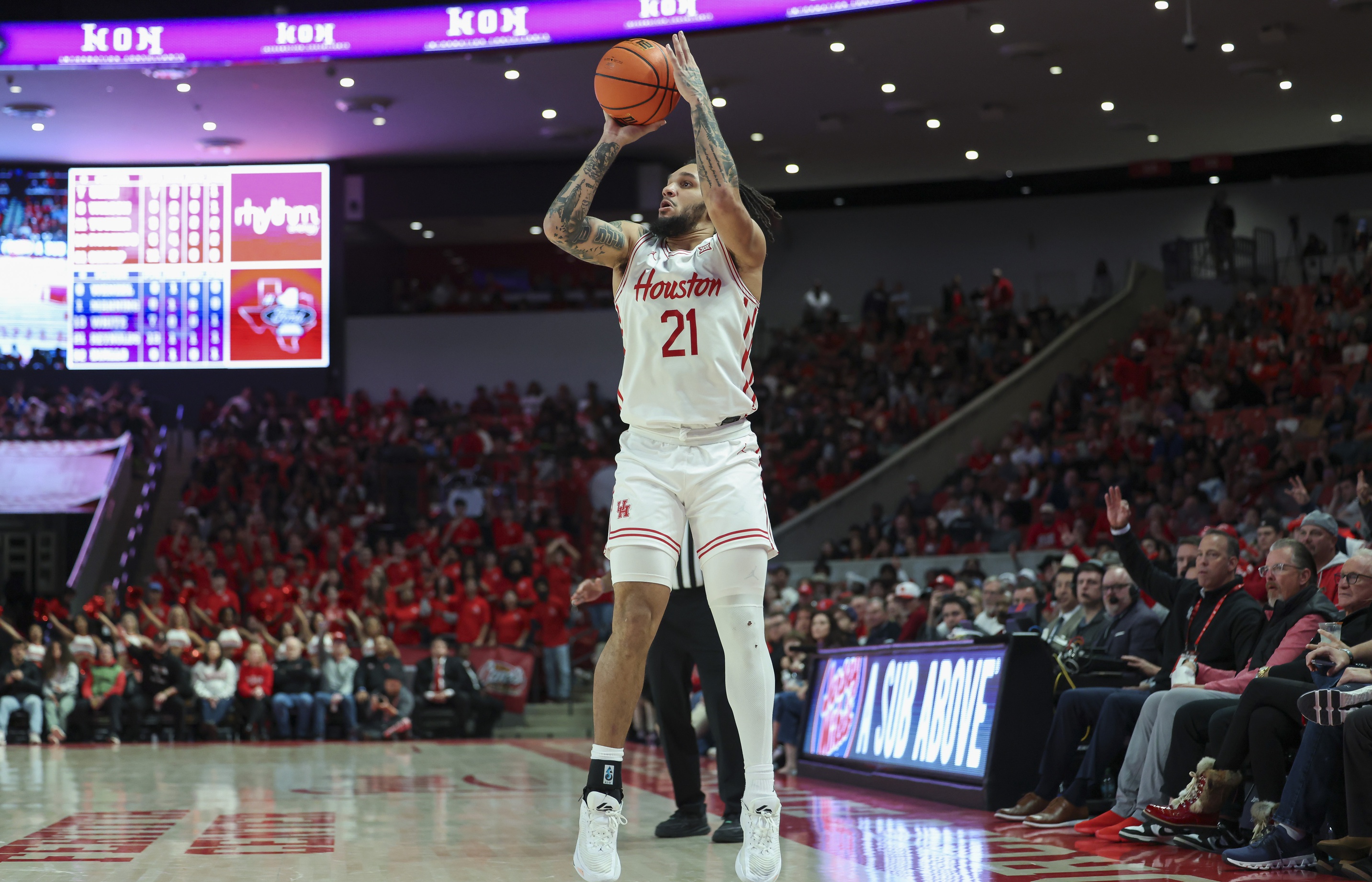 college basketball picks Emanuel Sharp Houston Cougars predictions best bet odds