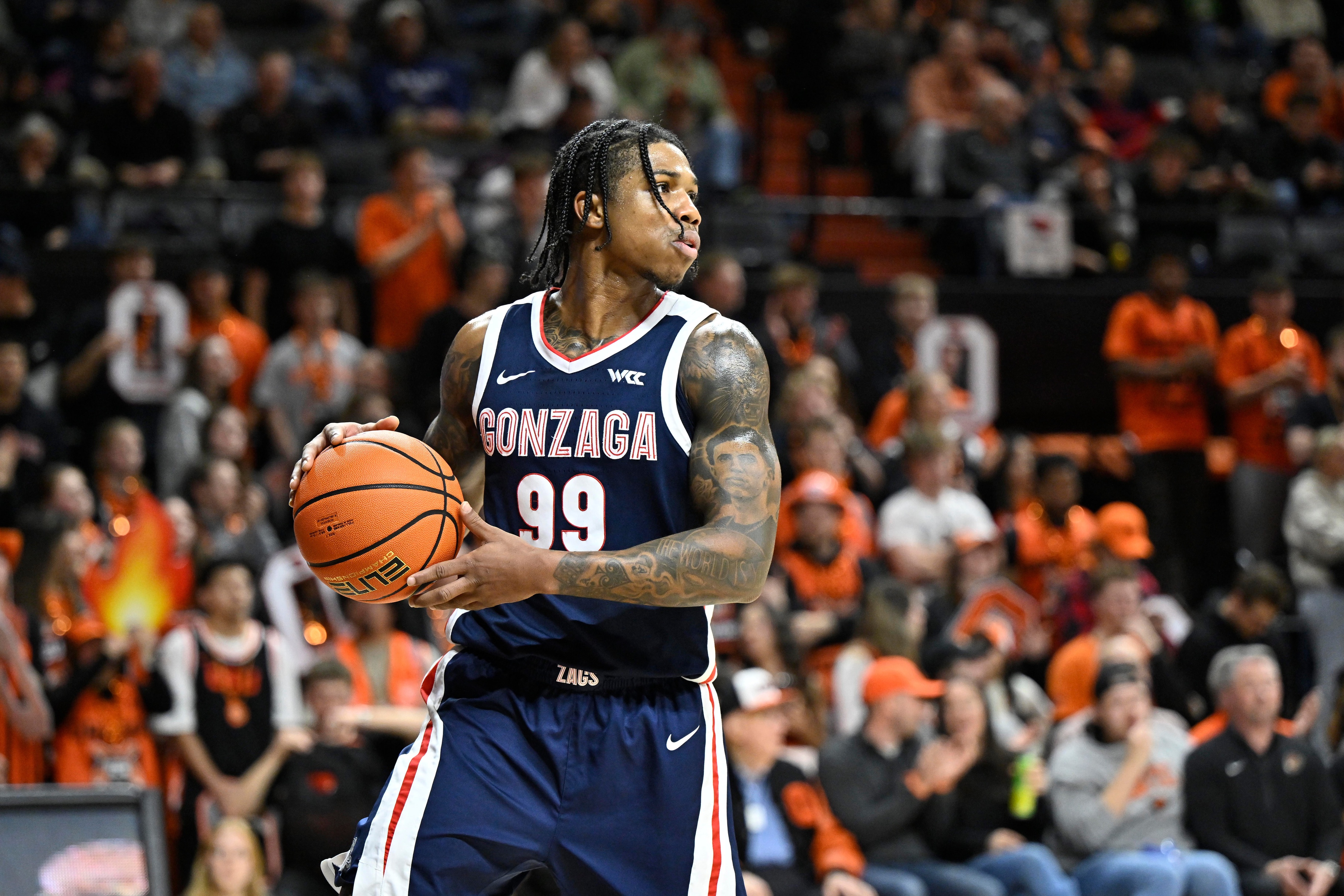 college basketball picks Khalif Battle Gonzaga Bulldogs predictions best bet odds