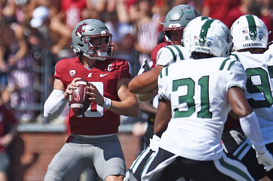 college football picks John Mateer Washington State Cougars predictions best bet odds