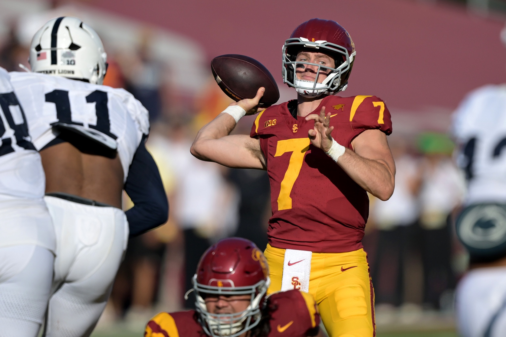 college football picks Miller Moss USC Trojans predictions best bet odds