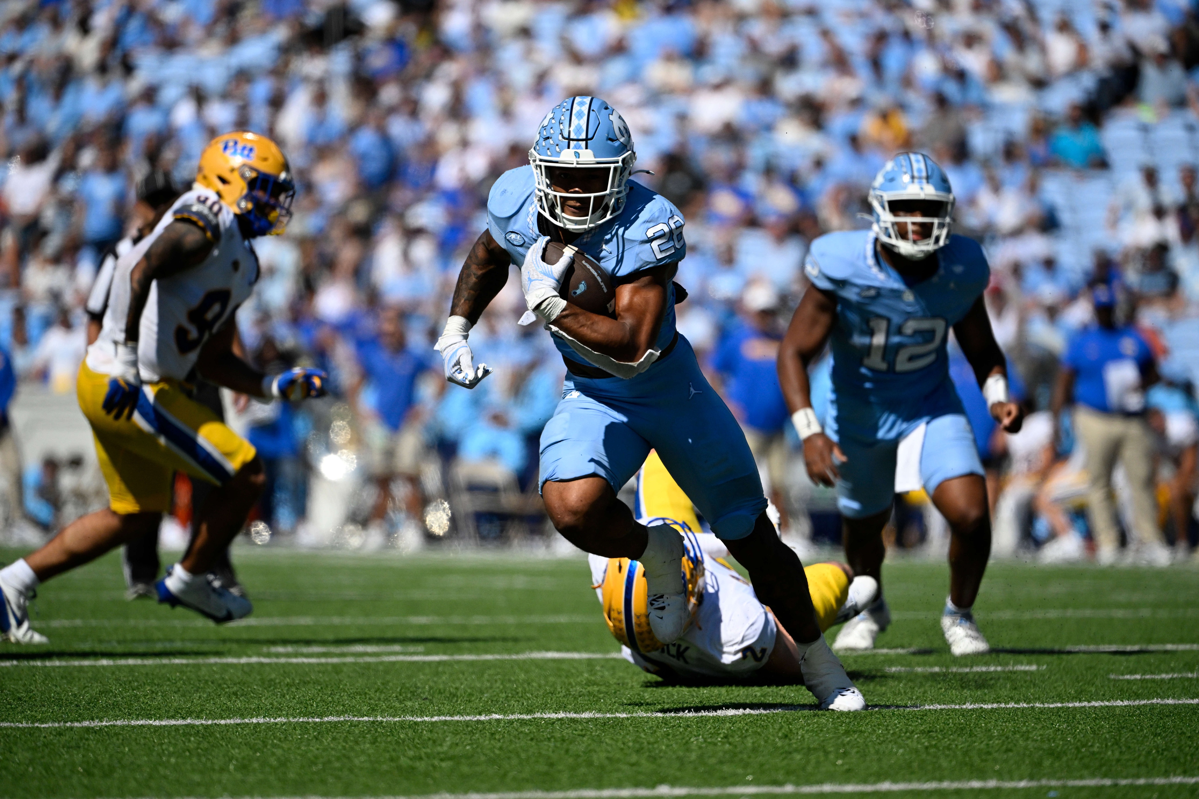 college football picks Omarion Hampton North Carolina Tar Heels predictions best bet odds