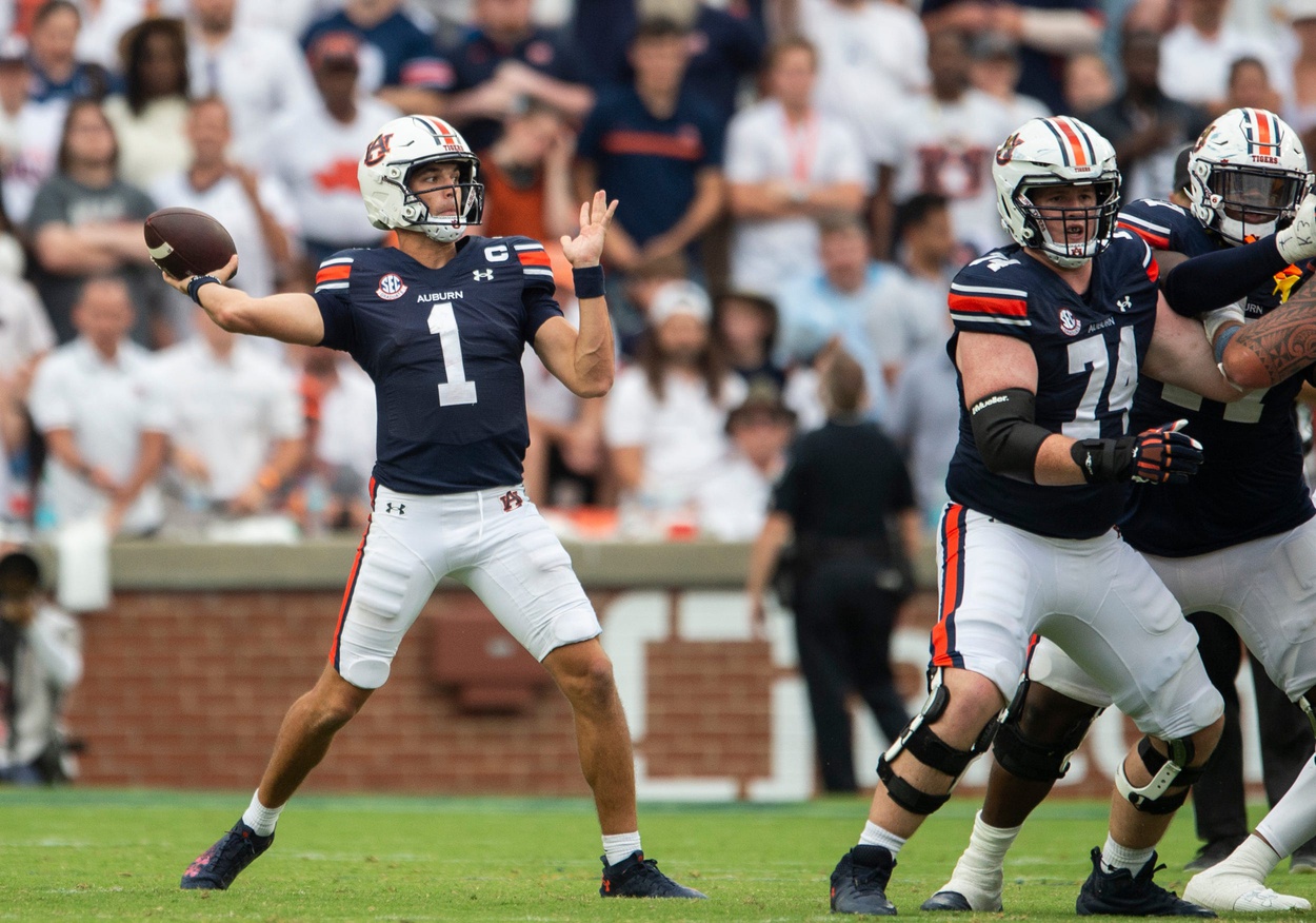 college football picks Payton Thorne Auburn Tigers predictions best bet odds