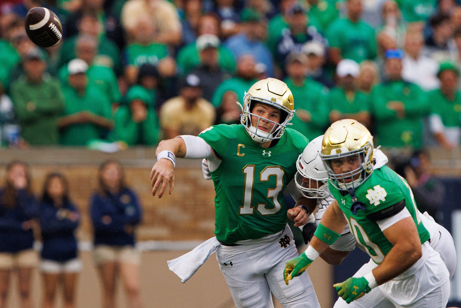 college football picks Riley Leonard Notre Dame Fighting Irish predictions best bet odds