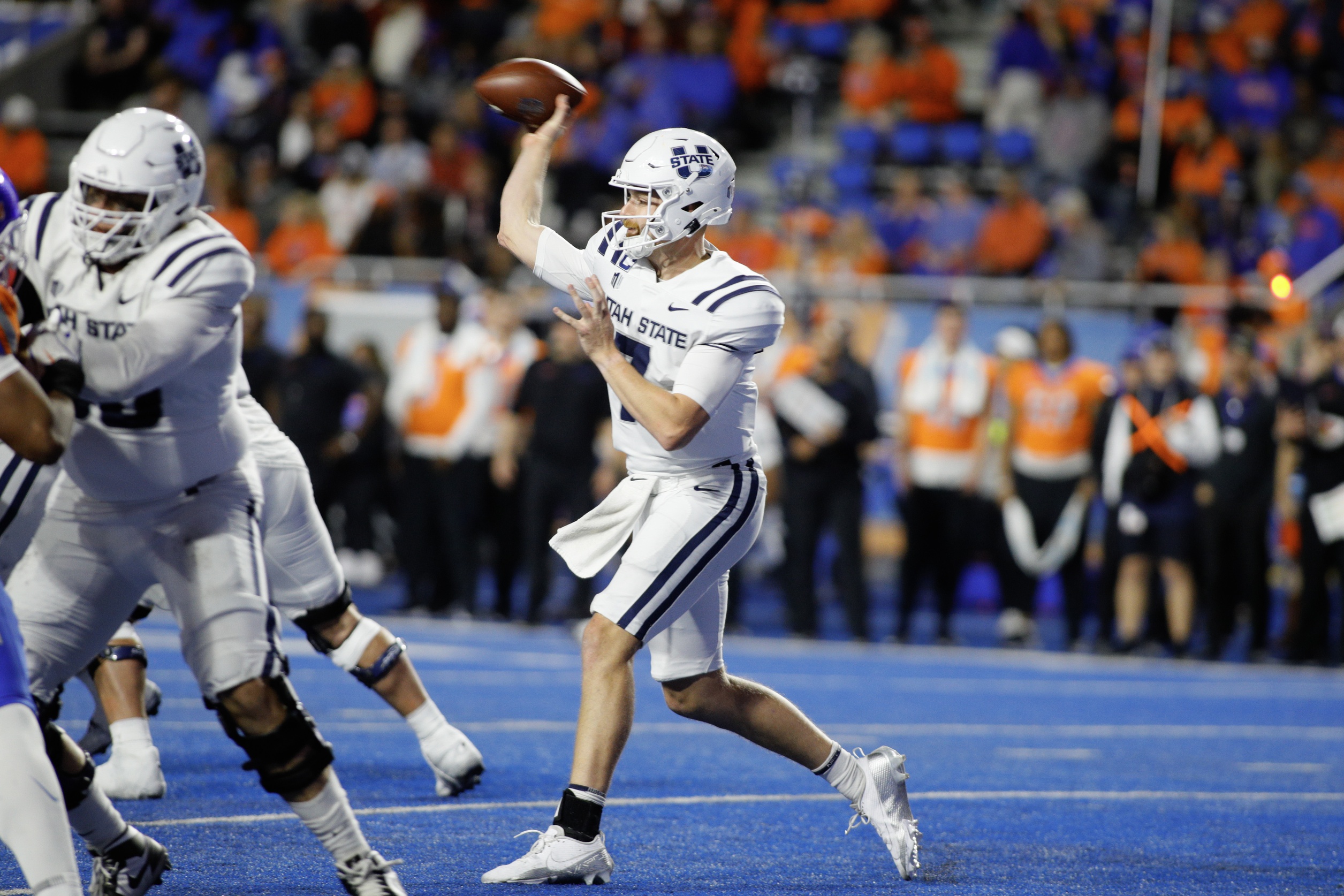 college football picks Spencer Petras Utah State Aggies predictions best bet odds