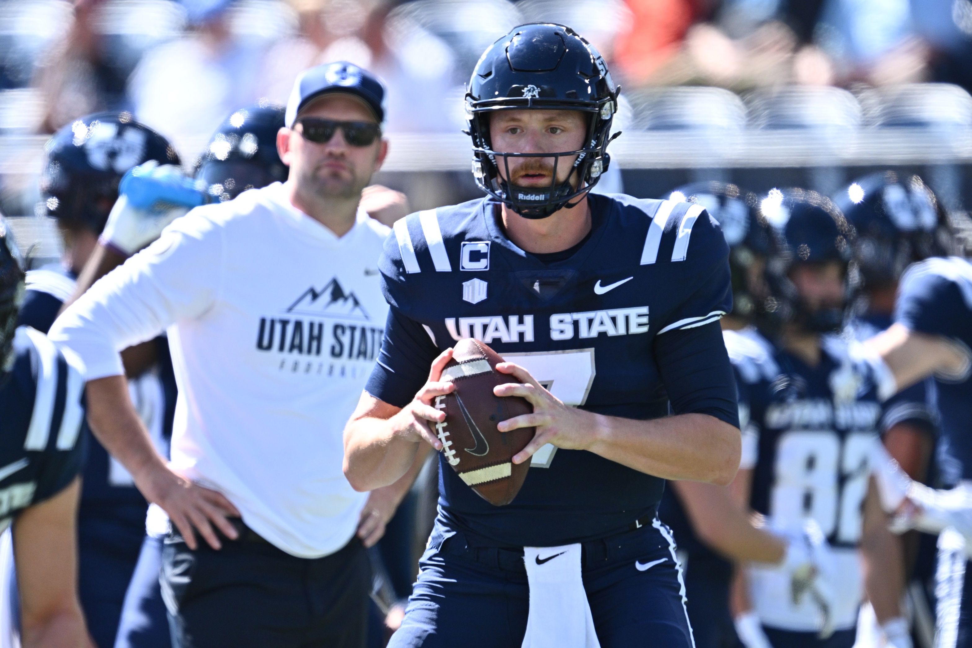 college football picks Spencer Petras Utah State Aggies predictions best bet odds