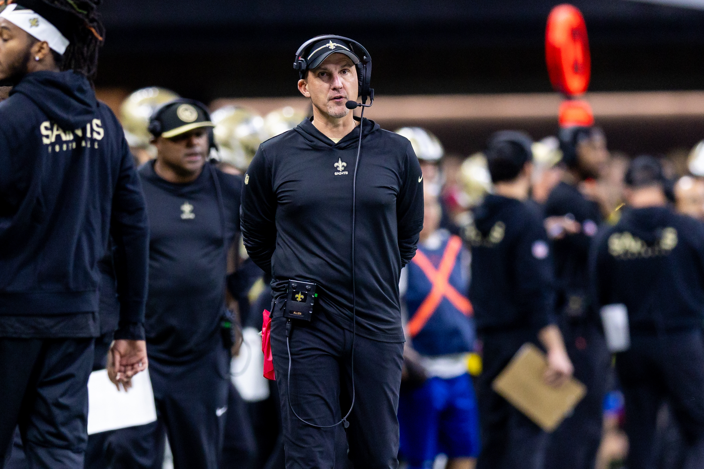 First NFL head coach fired Dennis Allen New Orleans Saints