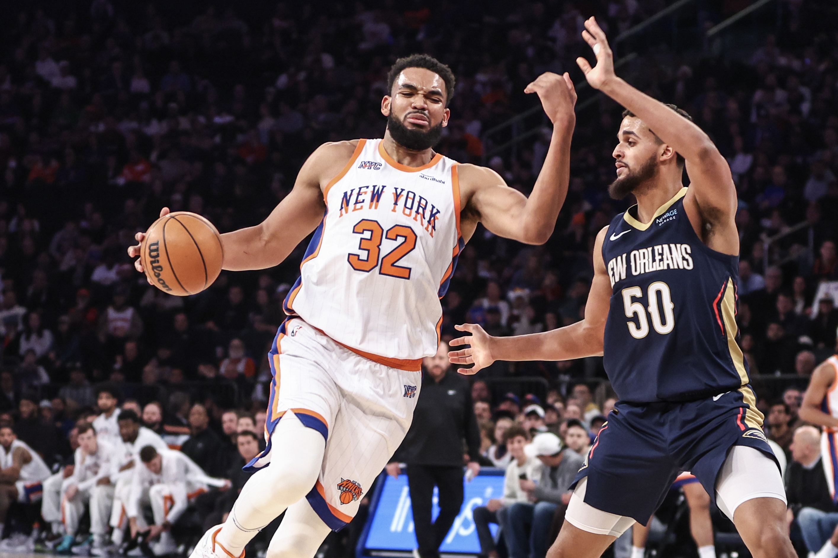 Free NBA picks New York Knicks season long handicapping Karl-Anthony Towns 