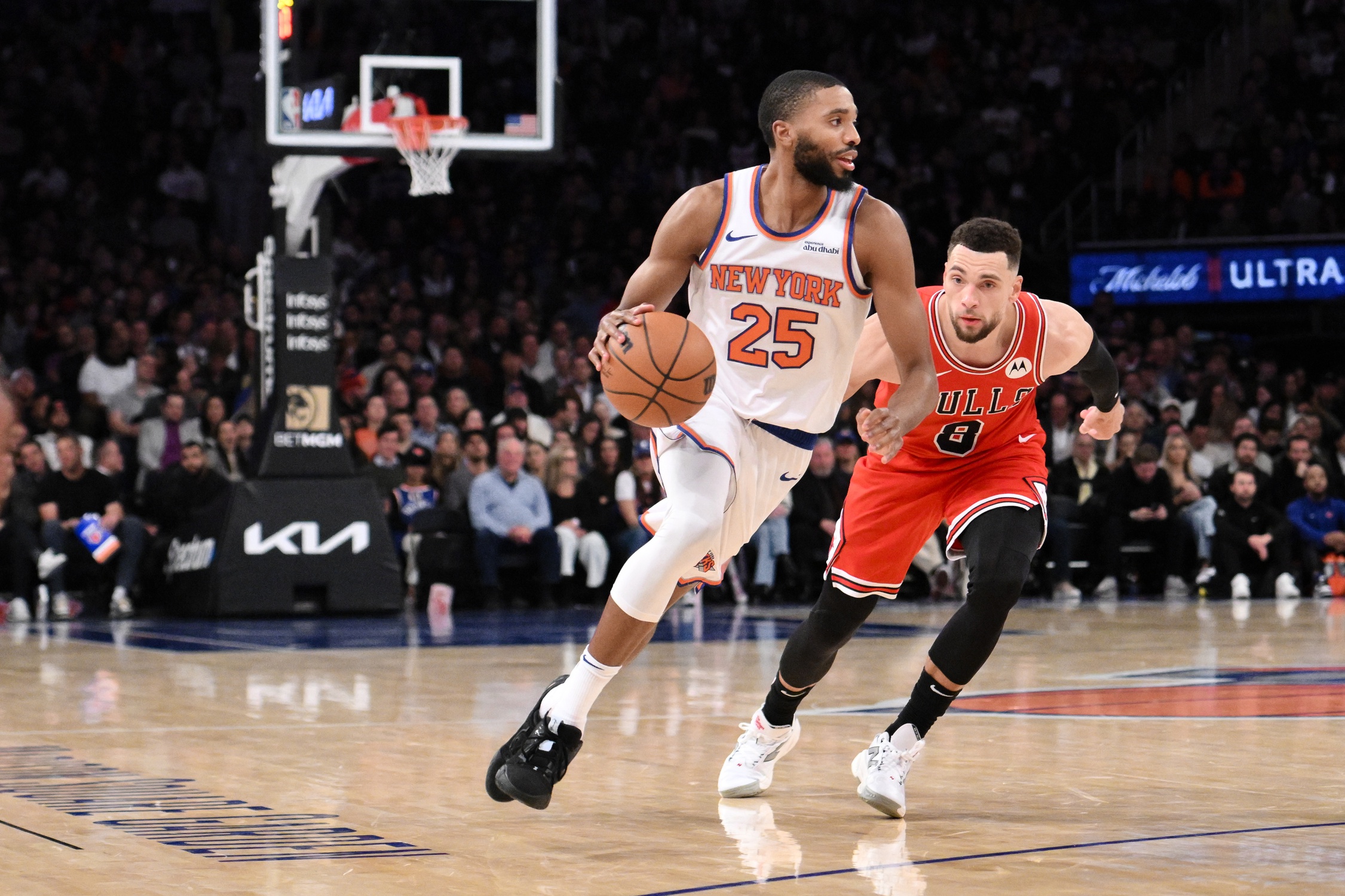 Free NBA picks New York Knicks season long handicapping Mikal Bridges 