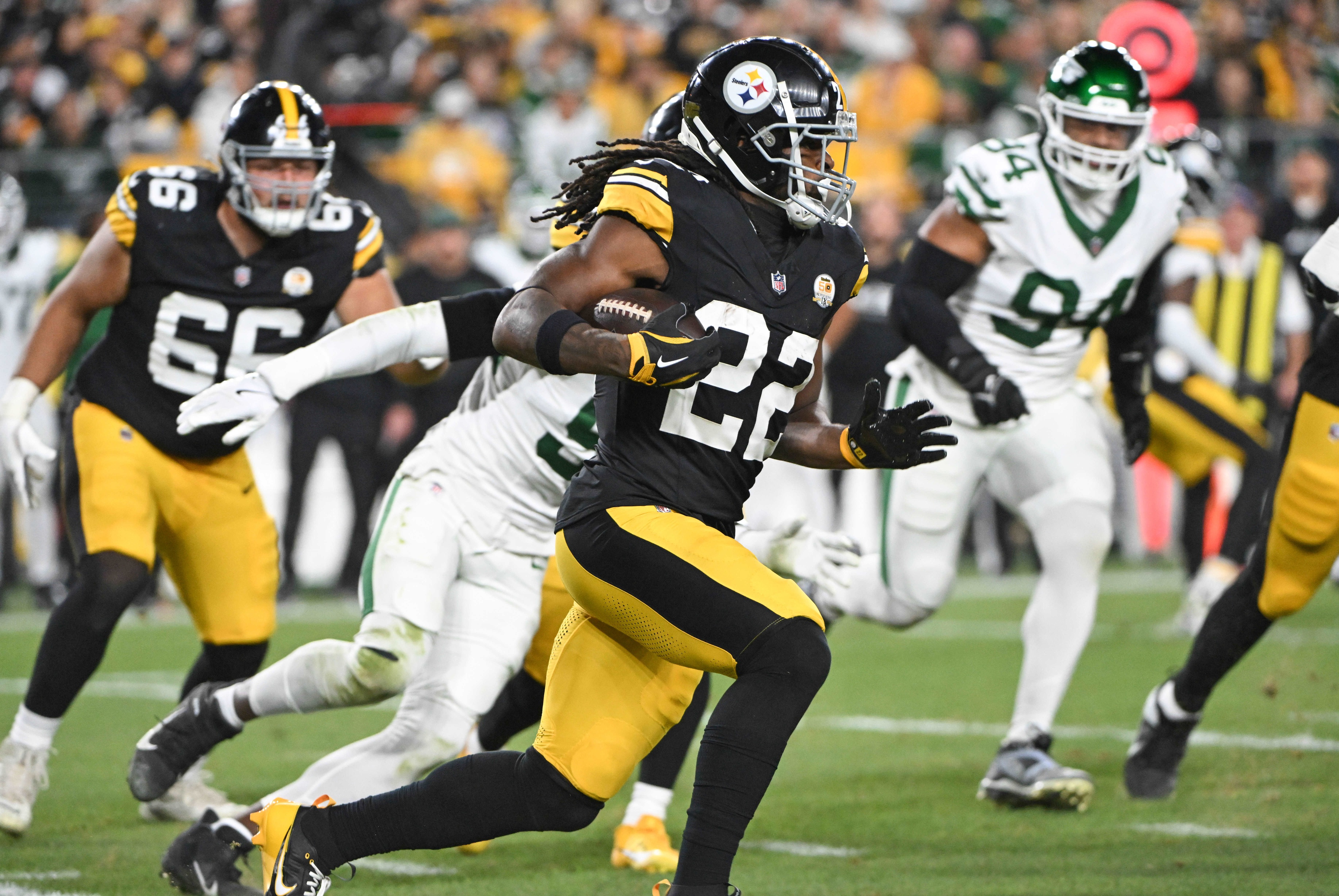 Monday Night Football predictions for New York Giants at Pittsburgh Steelers Najee Harris 