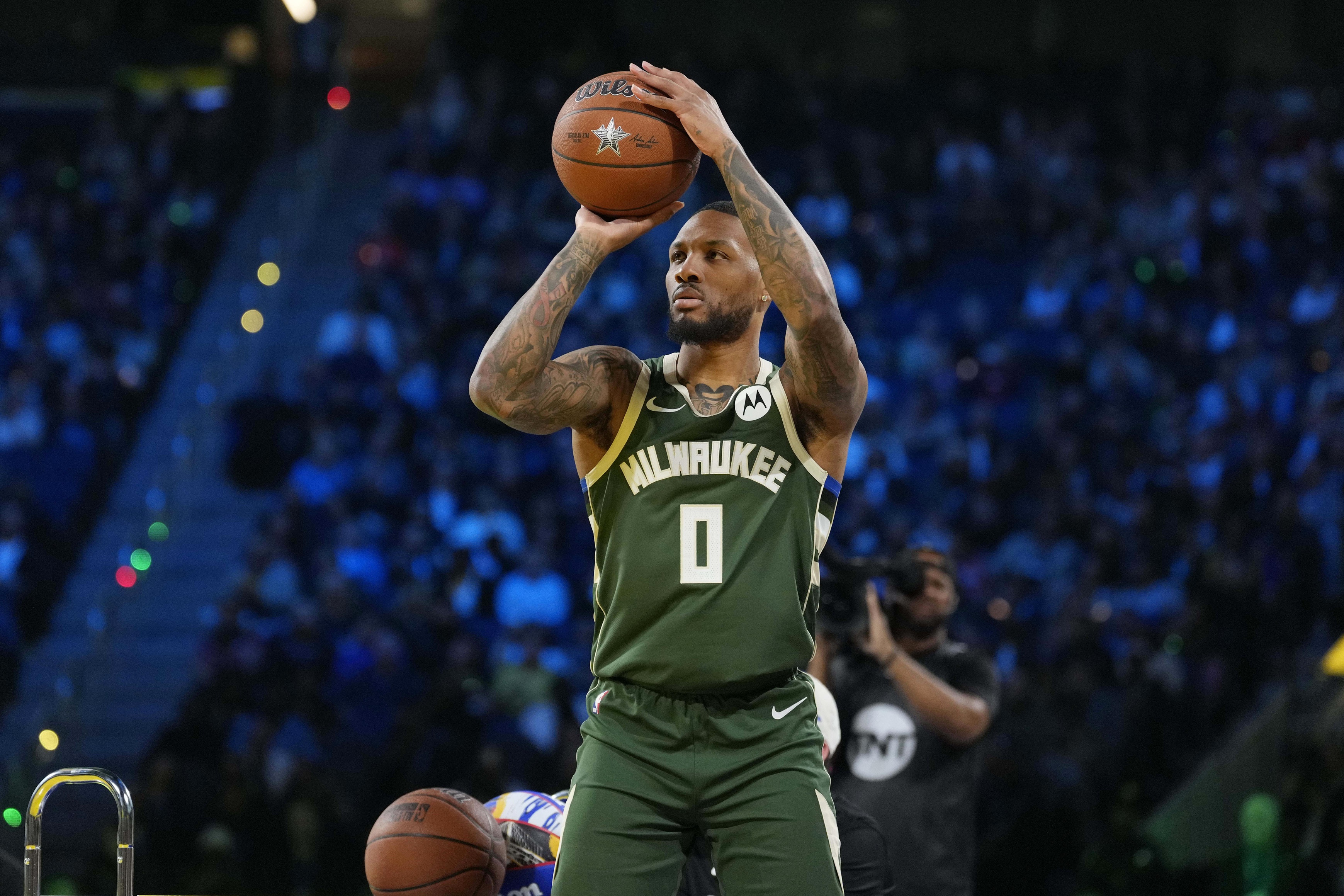 NBA best free throw shooters of all time Damian Lillard Milwaukee Bucks