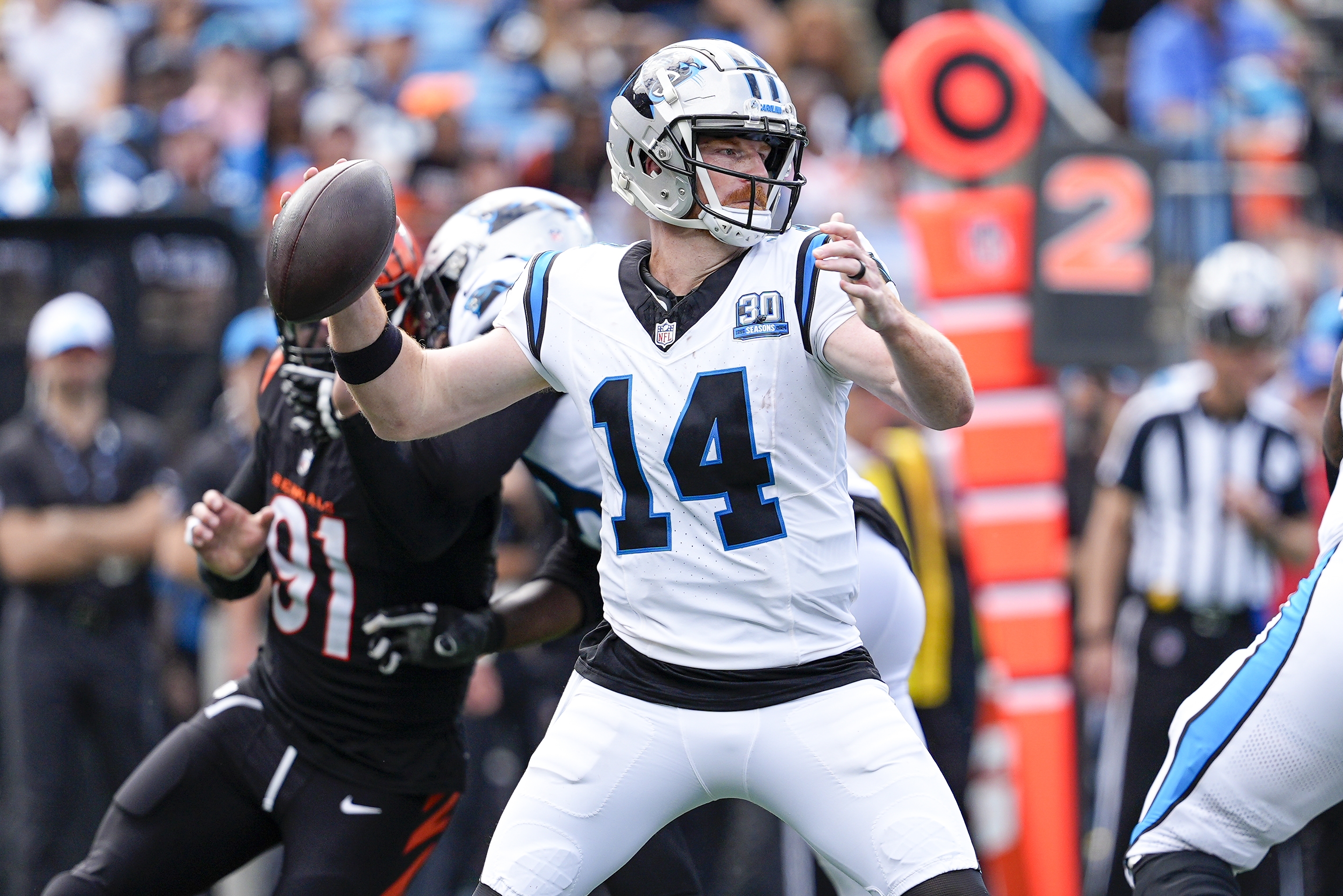 NFL confidence pool picks Week 5 Andy Dalton Carolina Panthers