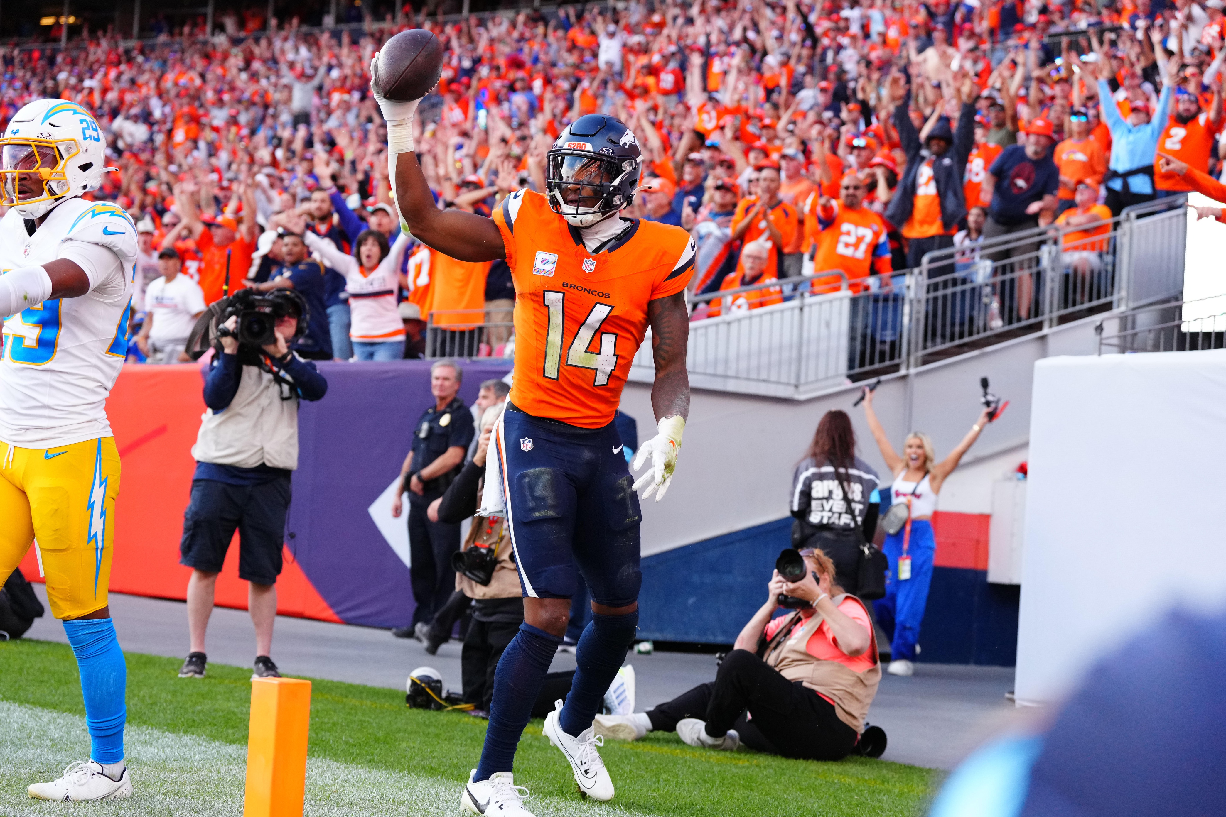 nfl picks Courtland Sutton Denver Broncos predictions best bet odds