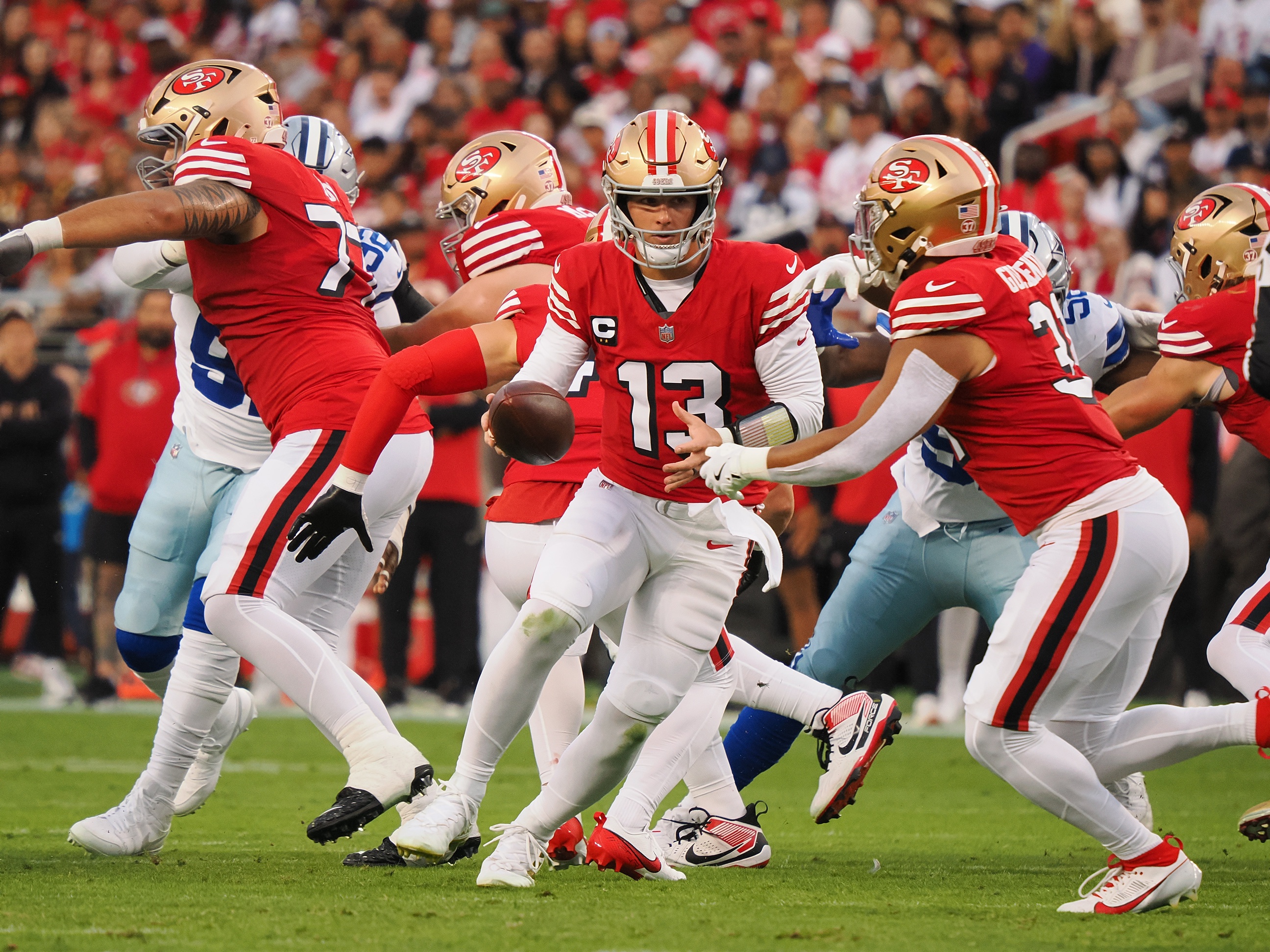 NFL season win total predictions Brock Purdy San Francisco 49ers