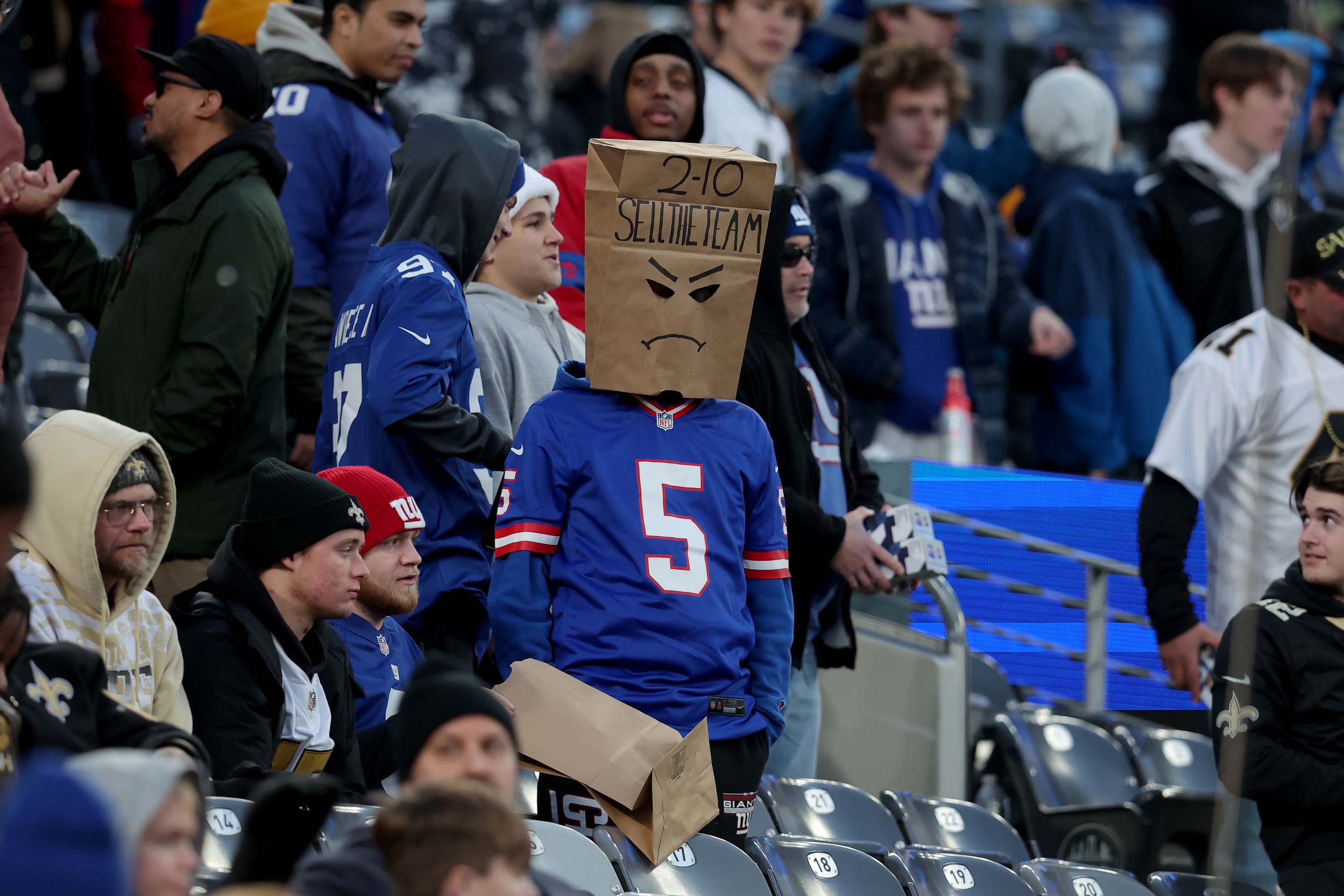 NFL team to finish with the worst record? New York Giants fan