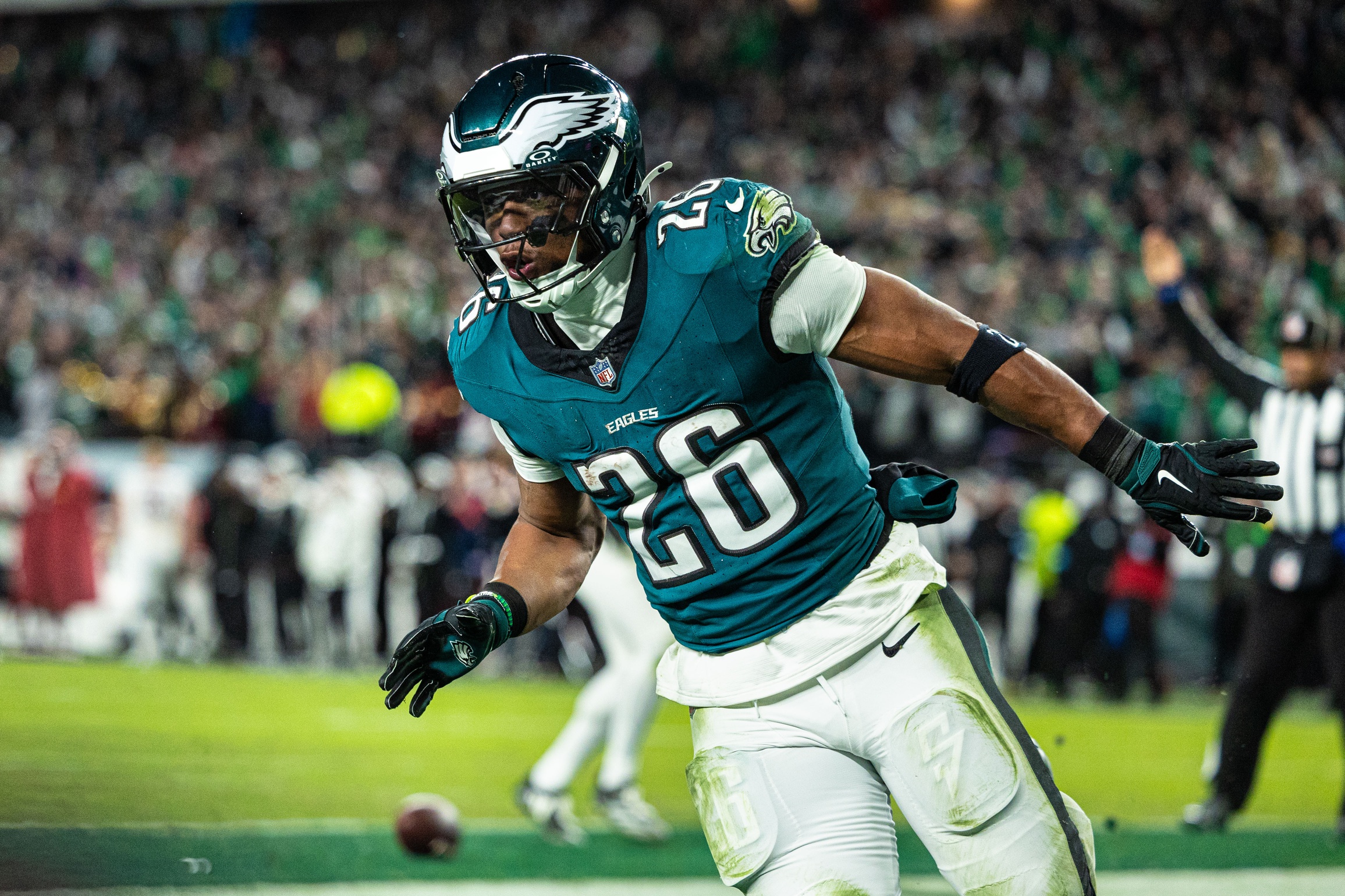 Sunday Night Football picks Philadelphia Eagles vs Los Angeles Rams Saquon Barkley 