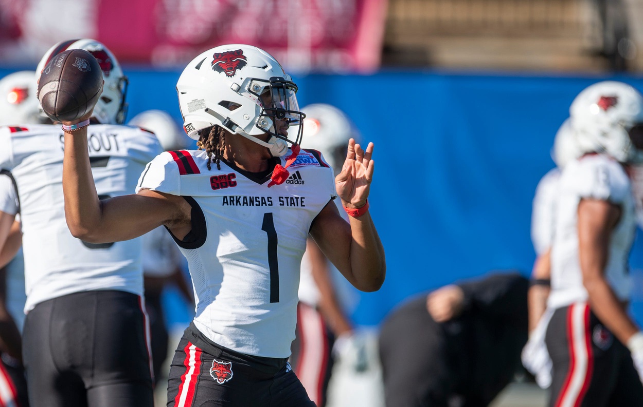 college football picks Jaylen Raynor Arkansas State Red Wolves predictions best bet odds