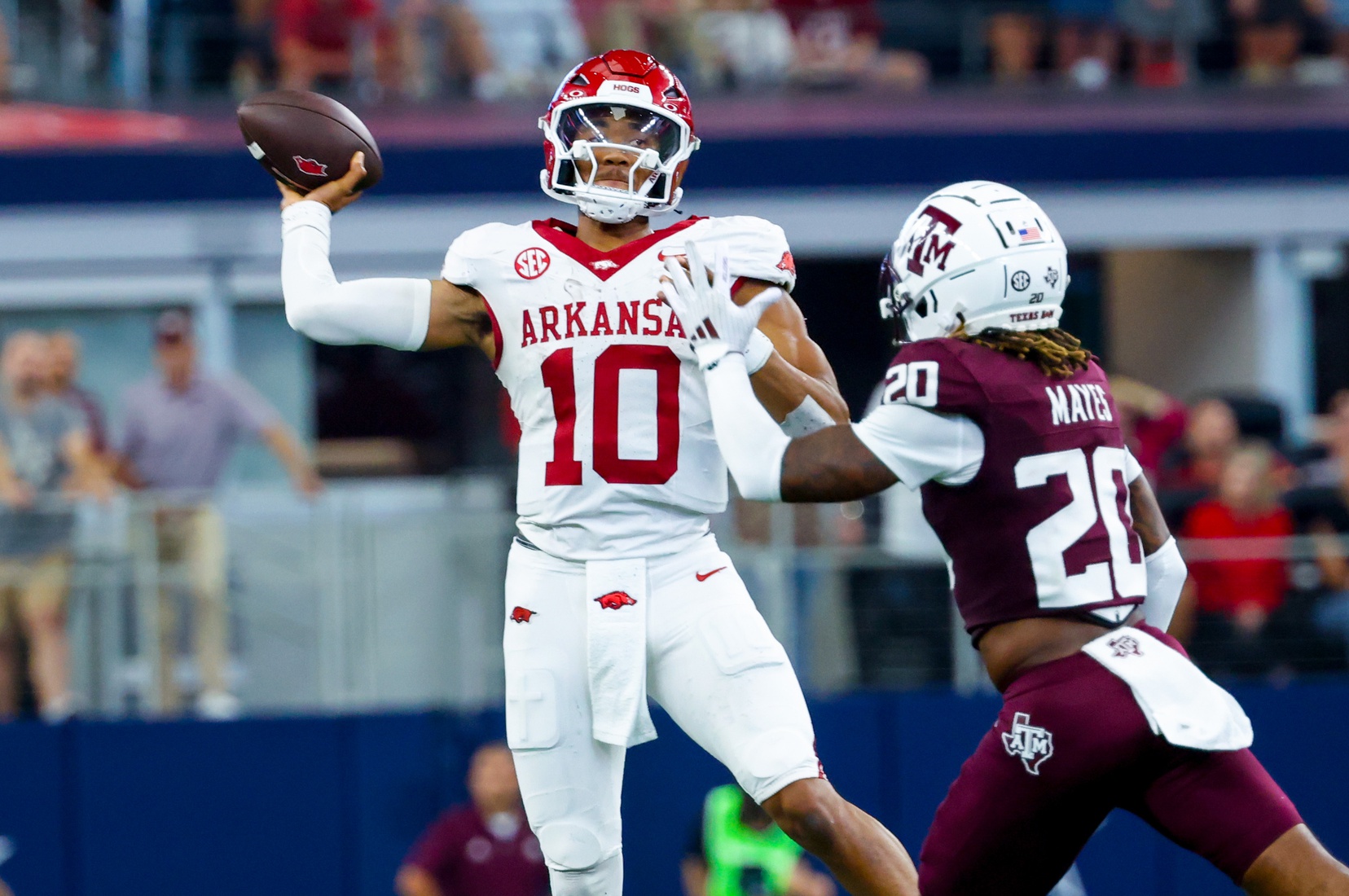 college football picks Taylen Green Arkansas Razorbacks predictions best bet odds