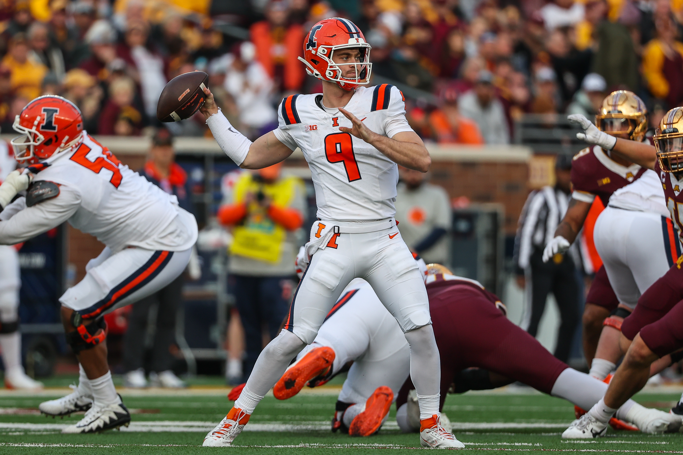 College football predictions and opening line report Week 5 Luke Altmyer Illinois Illini