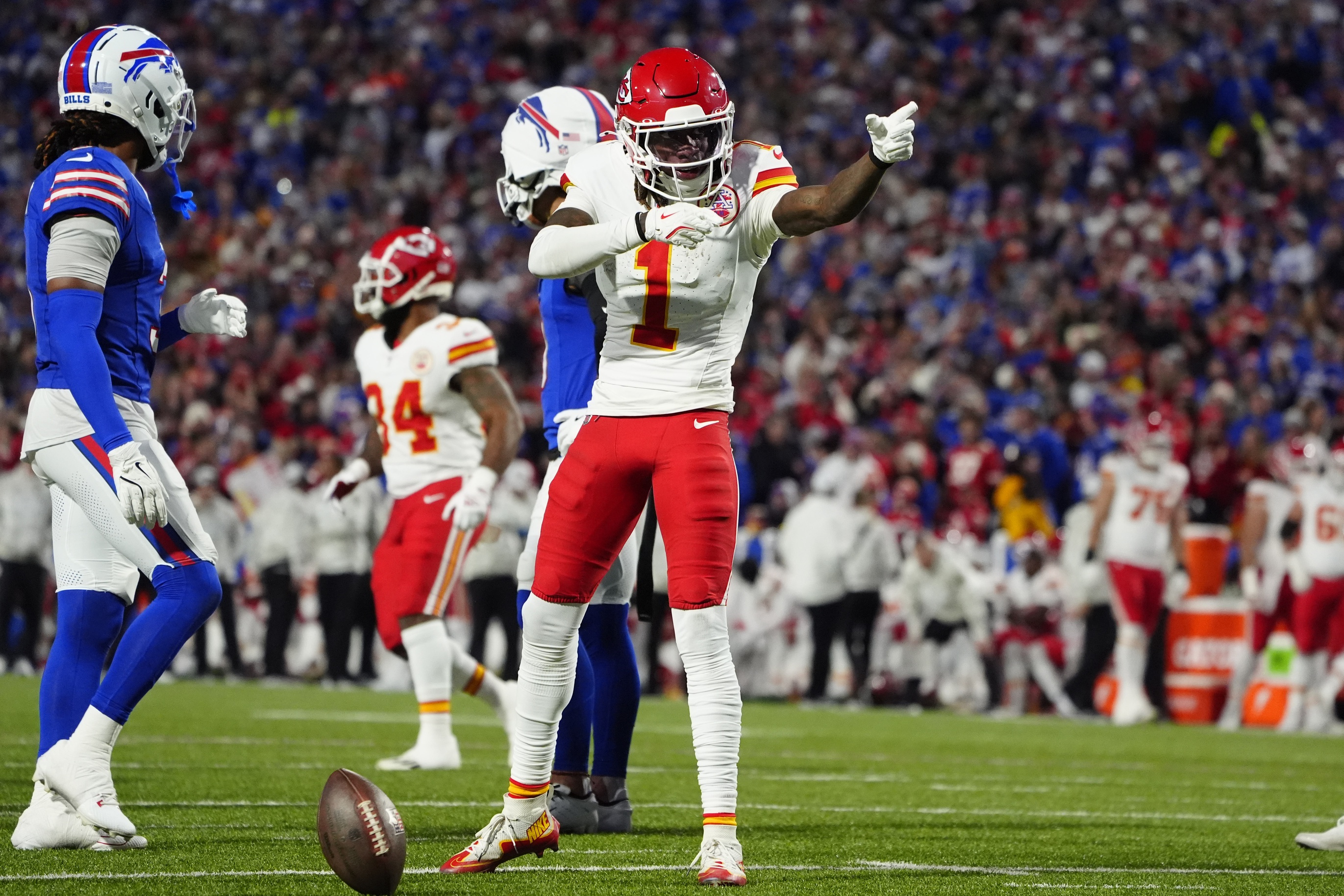 NFL confidence pool picks Week 12 Xavier Worthy Kansas City Chiefs