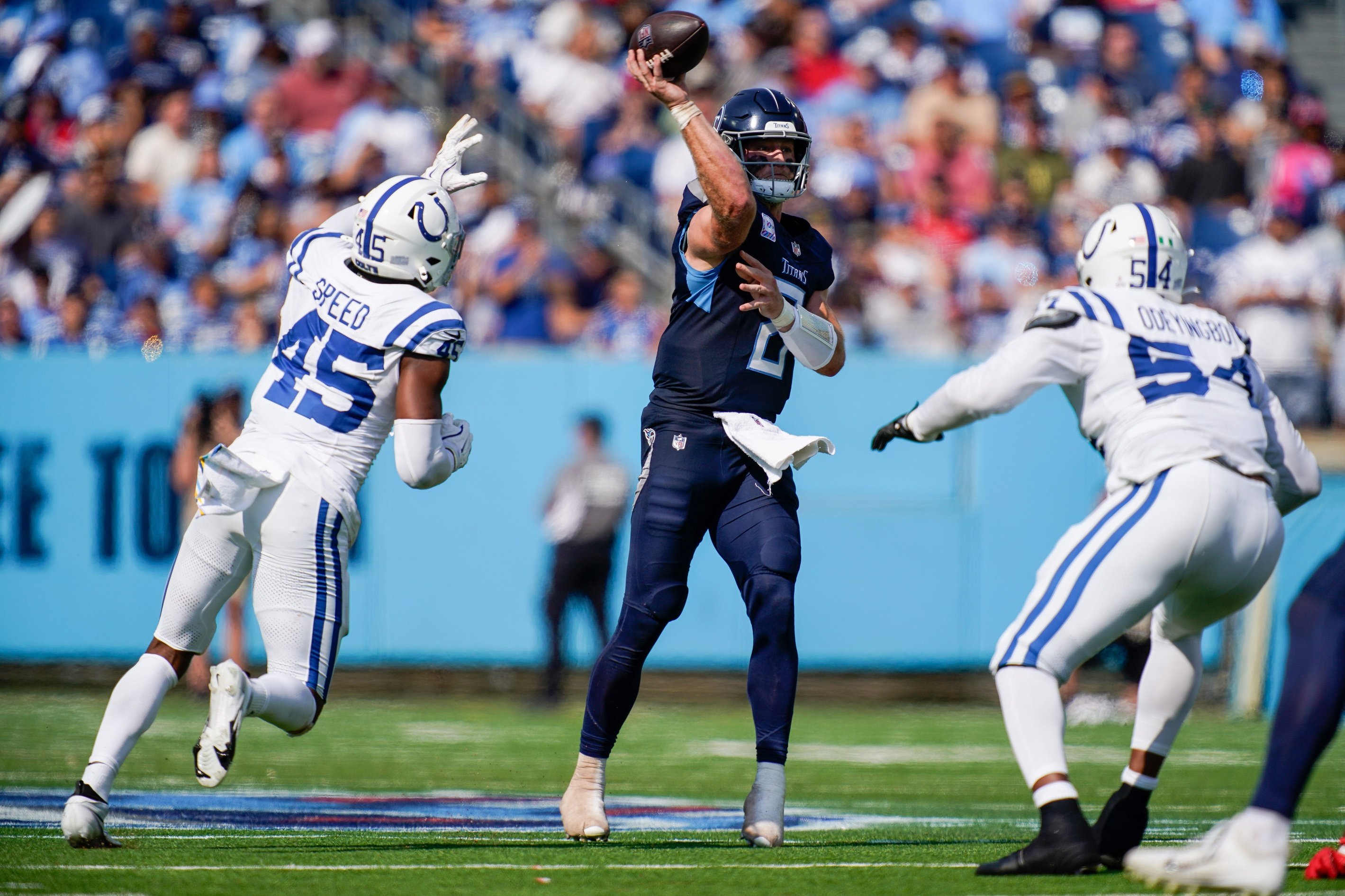 NFL confidence pool picks Week 7 Will Levis Tennessee Titans