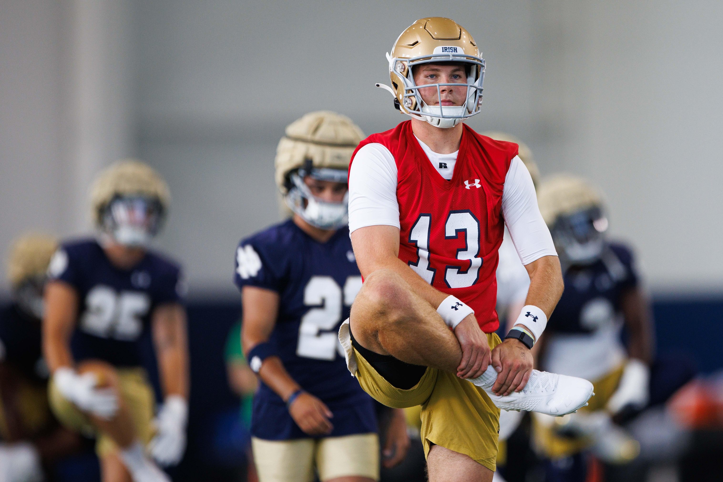 Who will make the 12 team college football playoff? Riley Leonard Notre Dame 